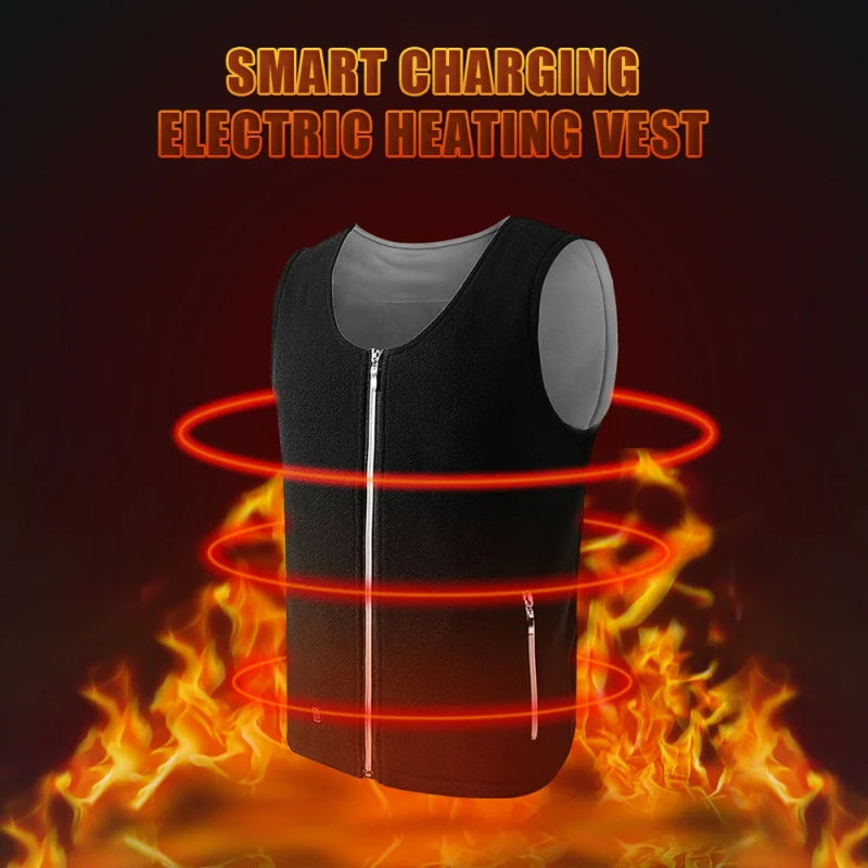 Electric Heated Vest with USB Charging for Outdoor Activities