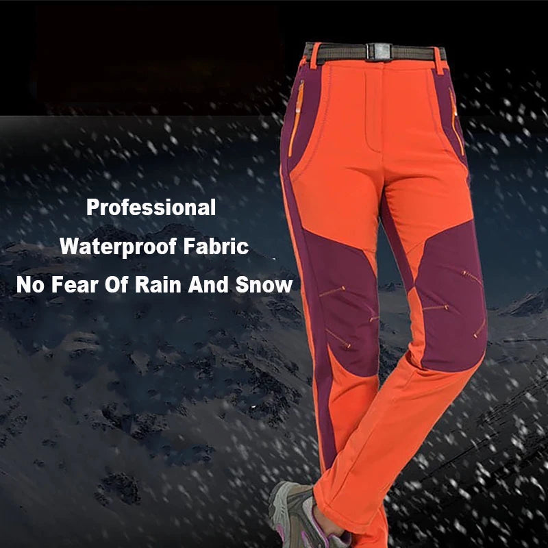 Cozy Fleece-lined Winter Pants for Women: Ideal for Outdoor Activities