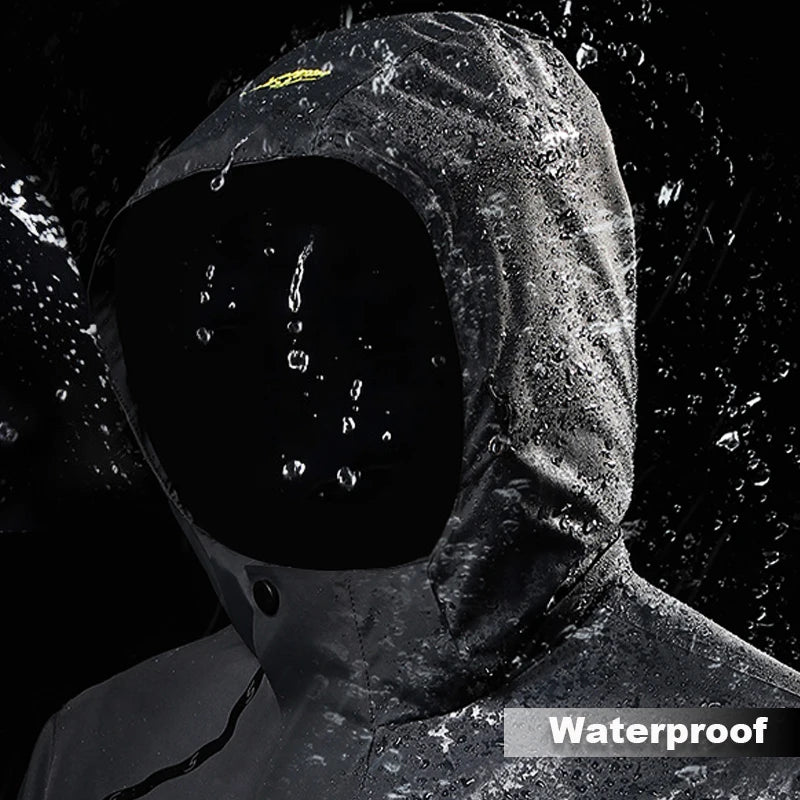 Windproof and Waterproof Oversized Hiking Jacket - Outdoor Softshell Coat