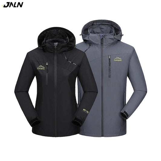 Windproof and Waterproof Oversized Hiking Jacket - Outdoor Softshell Coat