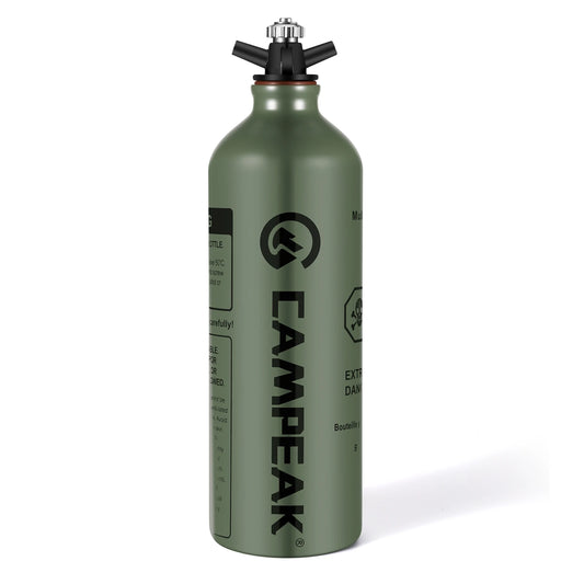 Portable Aluminum Fuel Bottle for Liquid Storage with 0.5L/1L Capacity