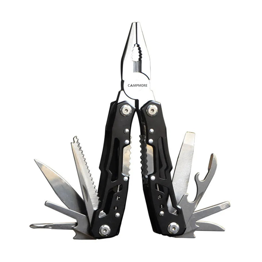 Camping Stainless Steel Multi-Tool with Knife, Pliers, and Survival Functions