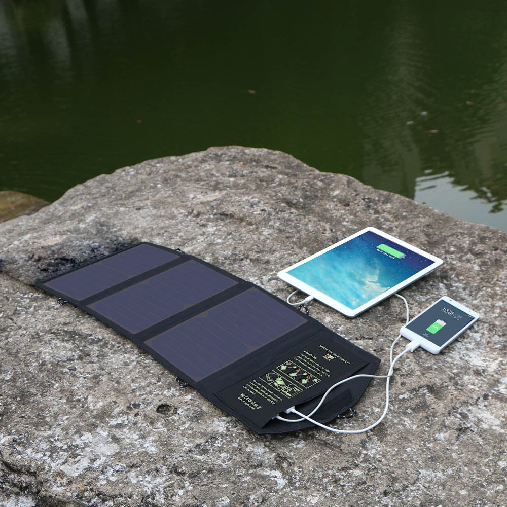 Portable Solar Panel for Outdoor Use with Waterproof Design