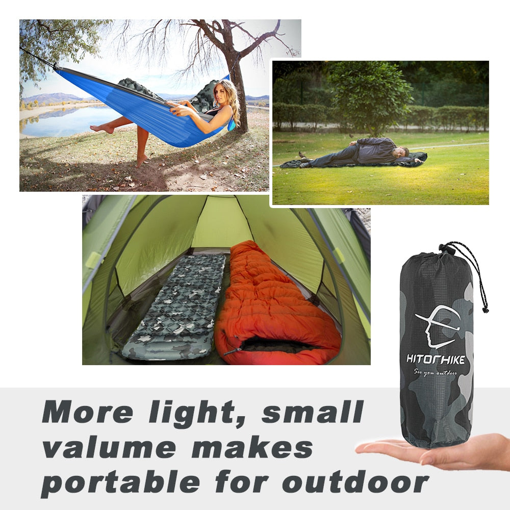 Outdoor Camping Inflatable Mattress and Pillow Set