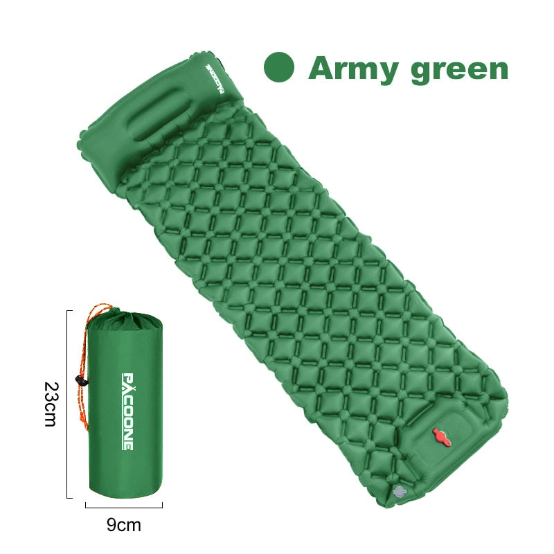 Outdoor Camping Sleeping Pad With Built In Air Pump