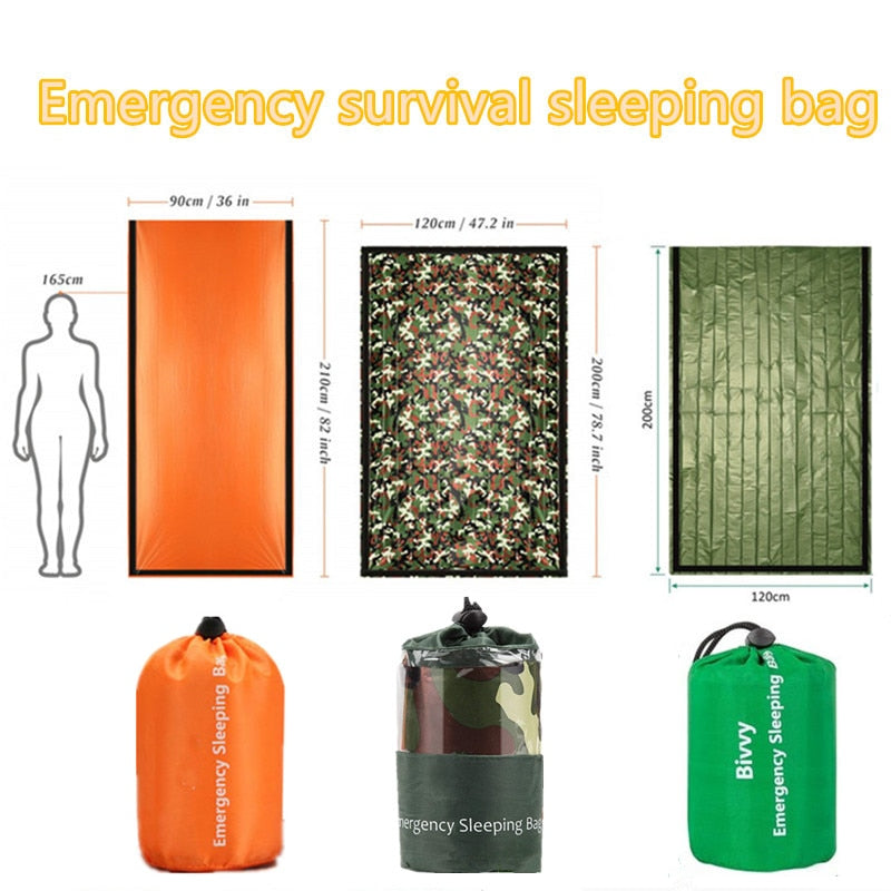 Emergency Thermal Sleeping Bag for Outdoor Adventures and Survival
