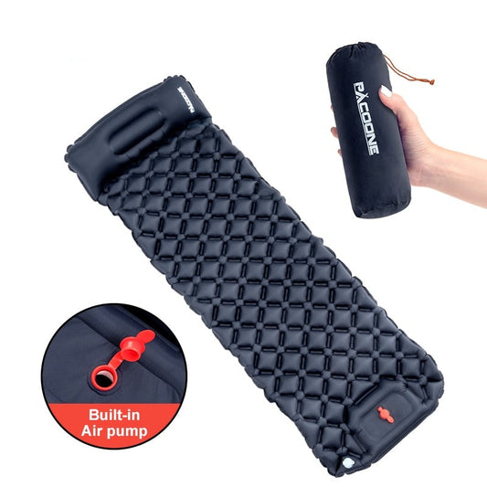 Outdoor Camping Sleeping Pad With Built In Air Pump