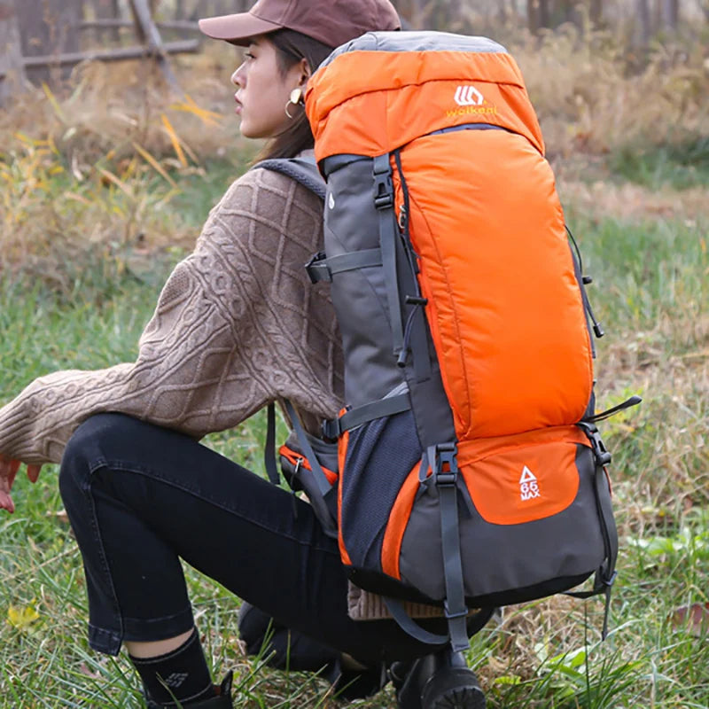 Large Waterproof Camping Backpack for Outdoor Climbing and Hiking