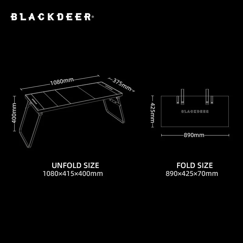 Versatile Outdoor Folding Table with BBQ Grill and Wood Surface