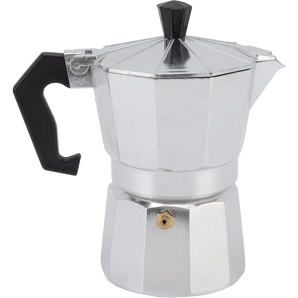 Aluminum Coffee Kettle Household Italian Octagonal Moka Coffee Tea Pot Office Home Travel Outdoor Camping Tableware Equipment