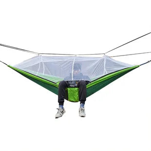 Quick-opening Mosquito Net Camping Hammock with Rocking Chair, Anti-rollover Design