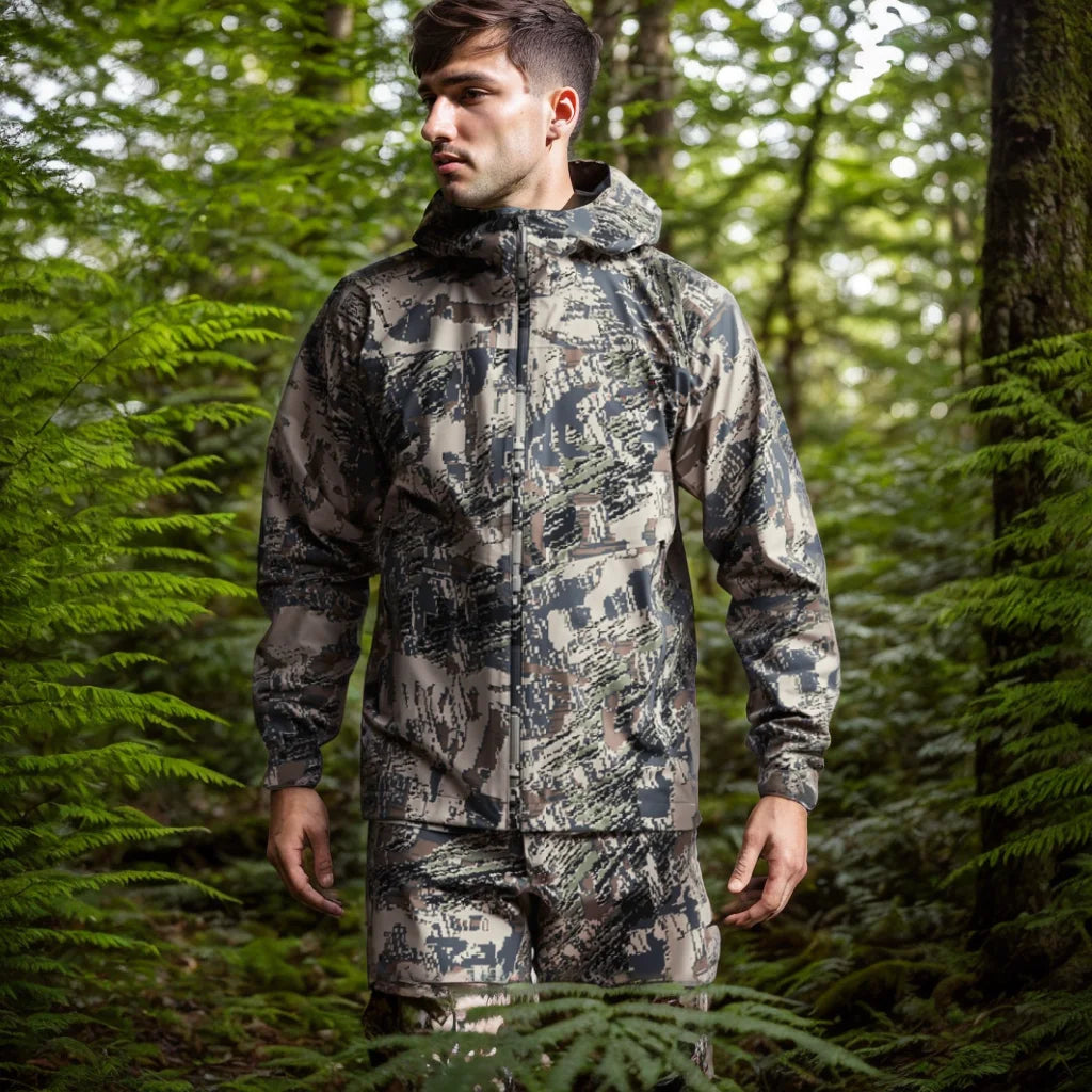 Men's Waterproof Camouflage Jacket for Hunting and Fishing