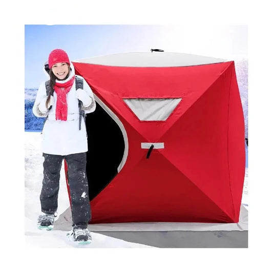 Premium Ice Fishing Shelter – Spacious, Windproof & Waterproof Tent for Winter Camping and Fishing Adventures