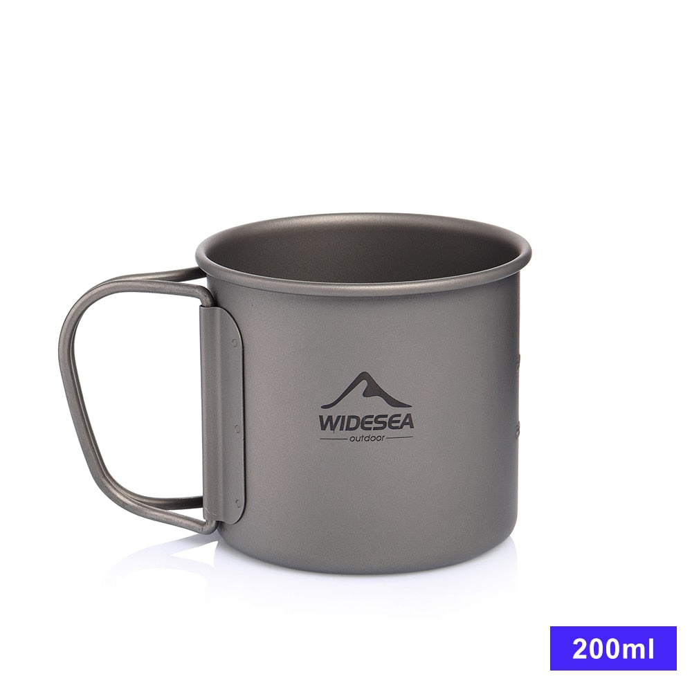 Titanium Camping Mug for Outdoor Enthusiasts