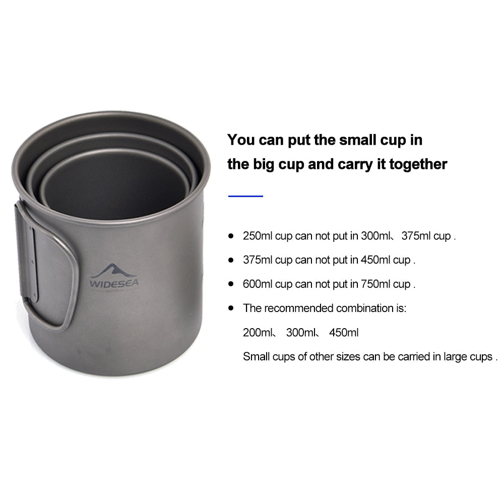 Titanium Camping Mug for Outdoor Enthusiasts