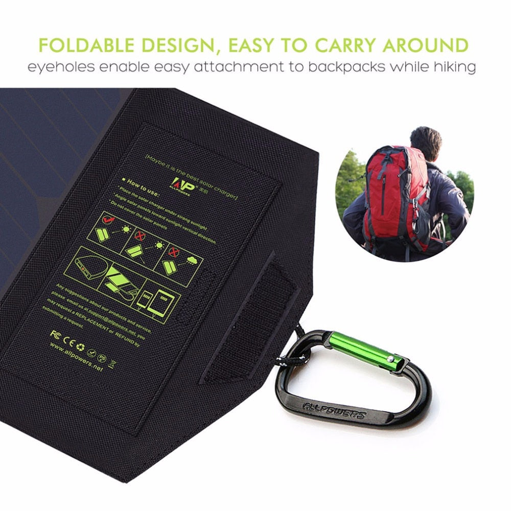 Portable Solar Panel for Outdoor Use with Waterproof Design