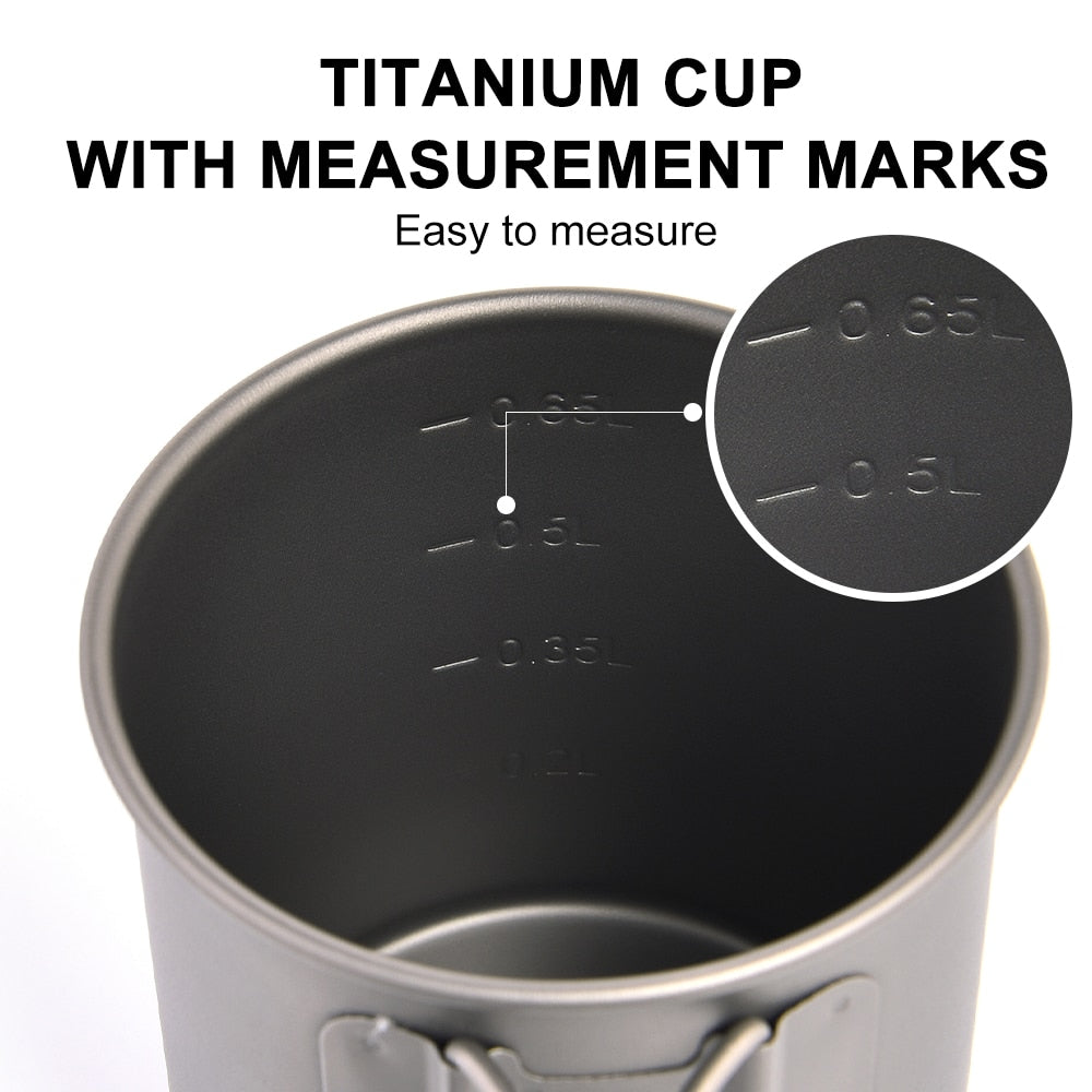 Titanium Camping Mug for Outdoor Enthusiasts