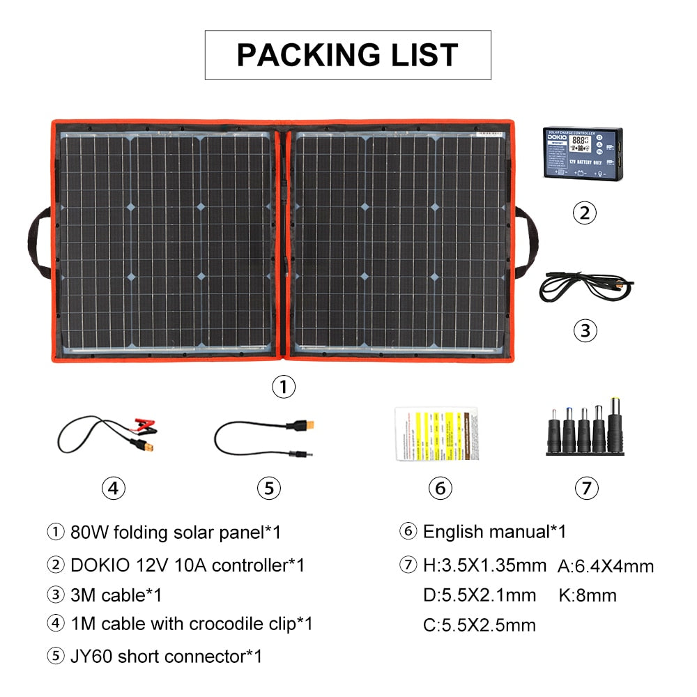 300w Portable Solar Panel with Waterproof Feature