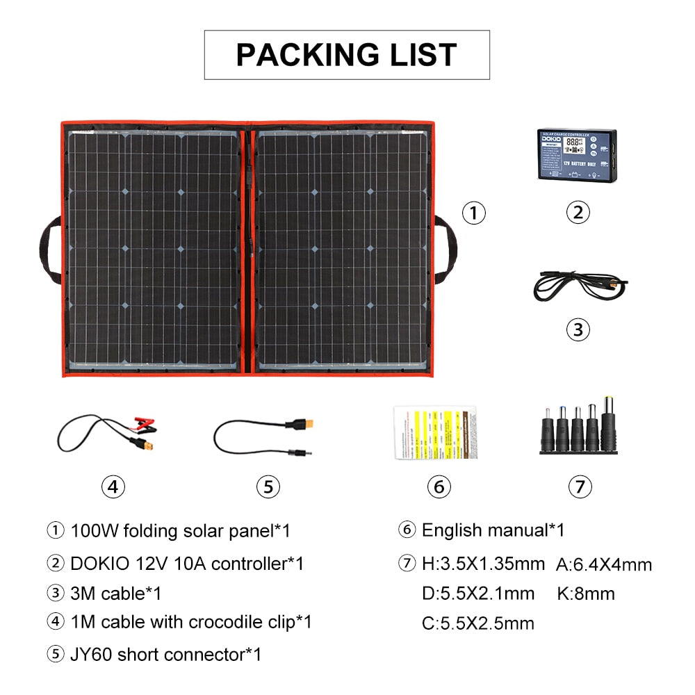 300w Portable Solar Panel with Waterproof Feature