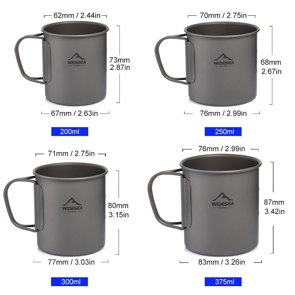 Titanium Camping Mug for Outdoor Enthusiasts