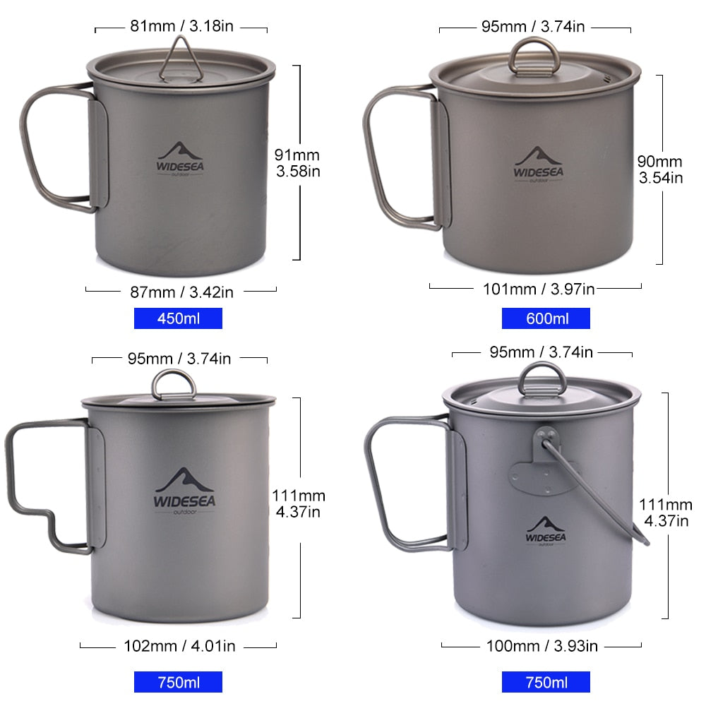 Titanium Camping Mug for Outdoor Enthusiasts