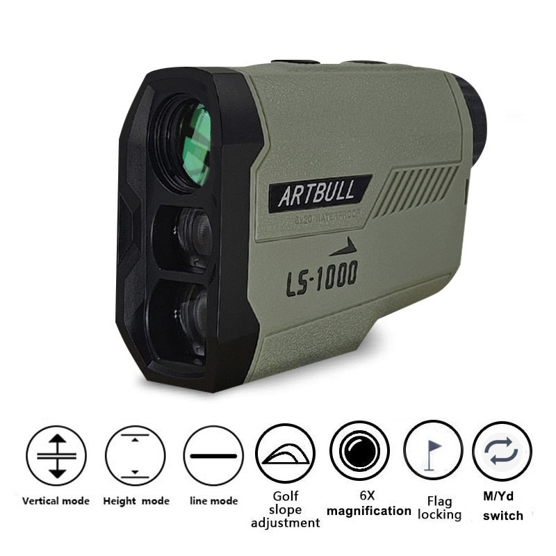 Precision 1000m Laser Distance Finder for Sports and Hunting