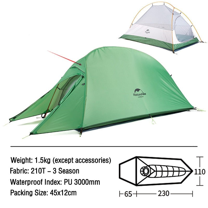 Ultralight 2-3 Person Backpacking Tent for All Seasons