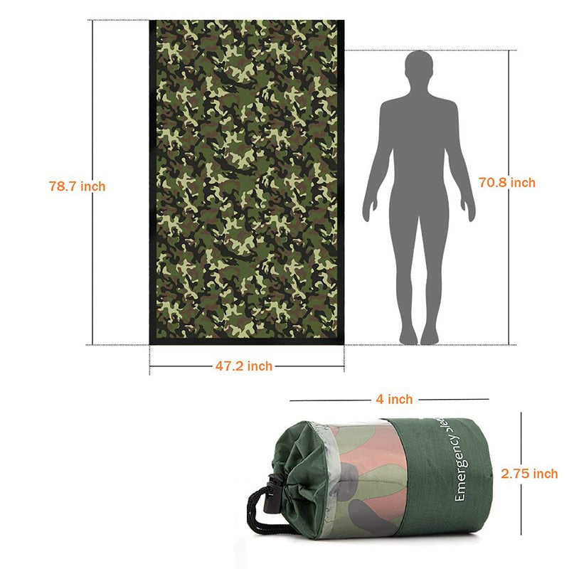 Emergency Thermal Sleeping Bag for Outdoor Adventures and Survival