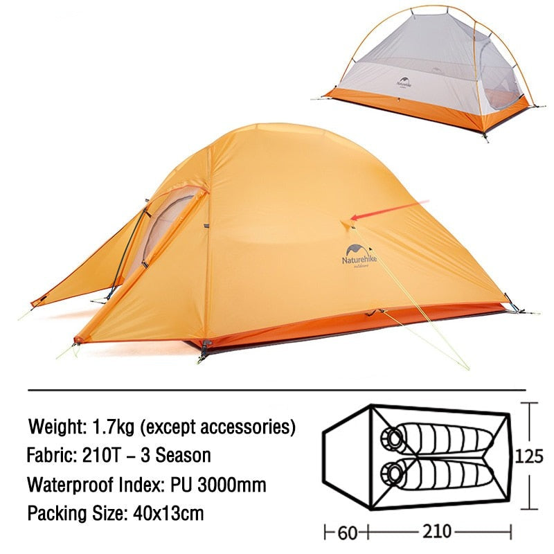 Ultralight 2-3 Person Backpacking Tent for All Seasons